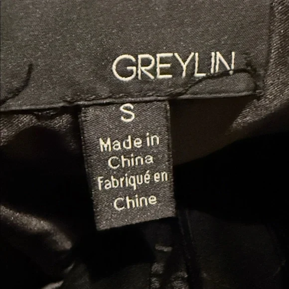 Greylin Strapless Floral Brocade Jumpsuit in Blue and Silver - Picture 3 of 4